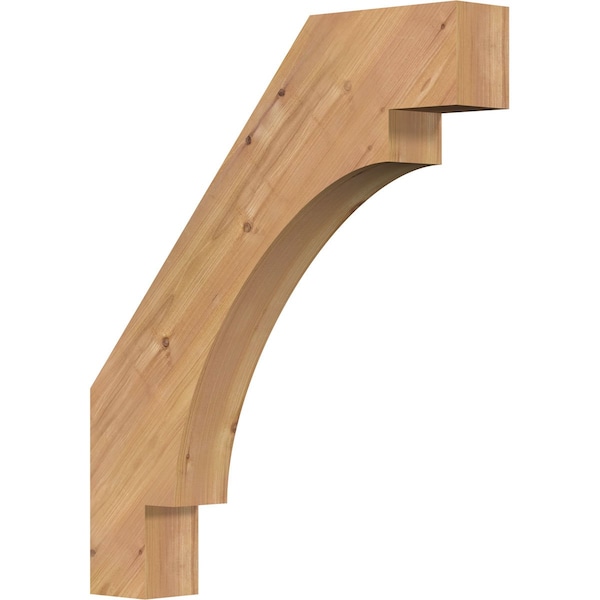 Ekena Millwork 3 1/2"W x 22"D x 26"H Merced Smooth Knee Brace, Western Red Cedar BRC04X22X26MRC00SWR - main